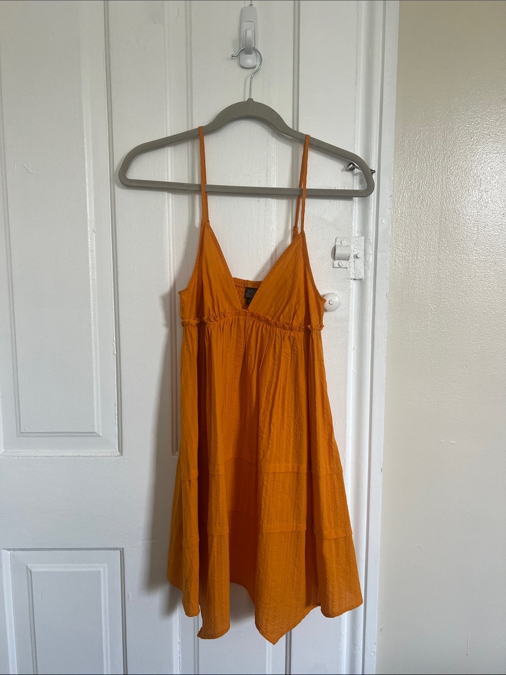 Bright Orange Spaghetti Strap Sundress